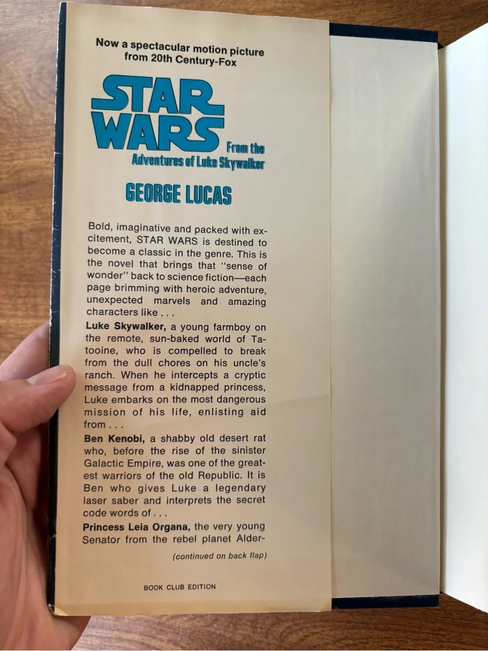 Vintage STAR WARS- From the Adventures of Luke Skywalker 2nd Edition book 1977